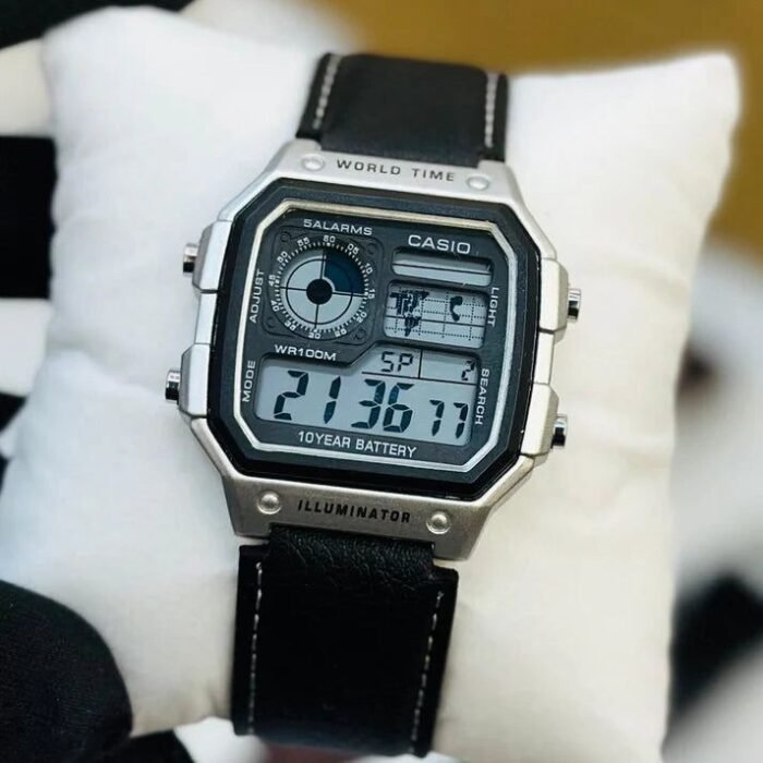 Casio illuminator (leather strap)